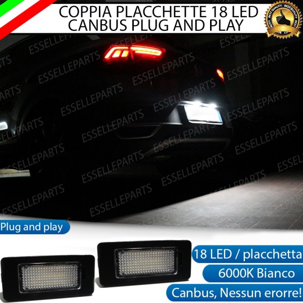 Placchette Complete da 18 LED per Luci targa specifiche per AUDI A1 MK2