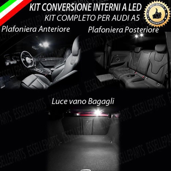 Kit LED interni Basic Pack 6000K Luce Bianca Canbus Audi A5 8T Coupè