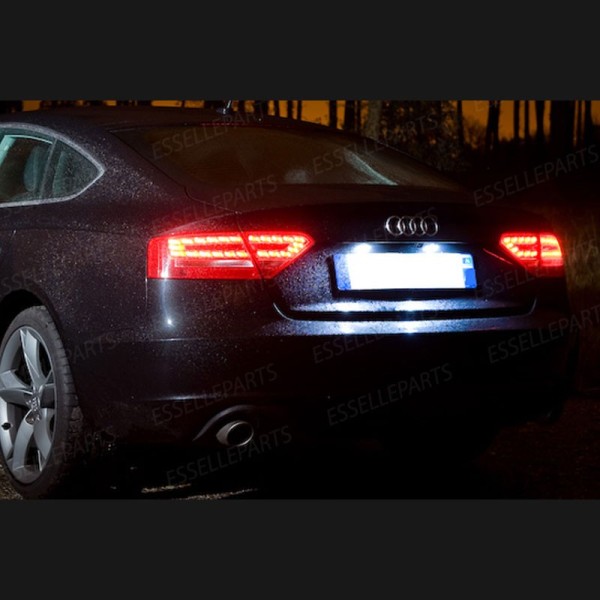 Kit LED interni + Luci targa LED 6000K Luce Bianca Canbus Audi A5 8T Coupè