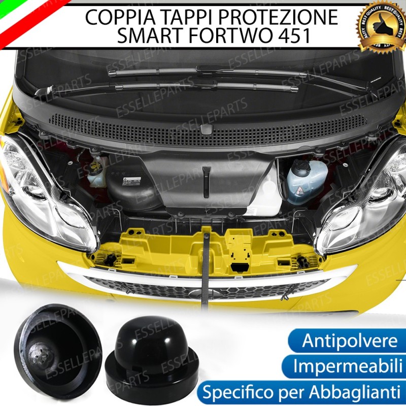 TAPPI COPRIFARO CUFFIA IN GOMMA PER FARI XENON KIT FULL LED SMART FORTWO II  451