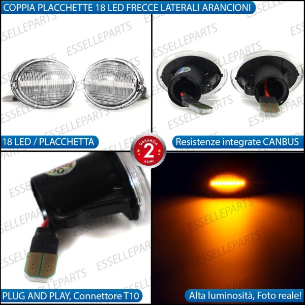 PLACCHETTE LATERALI A 18 LED PER FRECCE SPECIFICHE PER ALFA ROMEO 4C