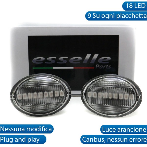 Placchette Dinamiche Laterali a 9 led per frecce specifiche per ALFA ROMEO 4C