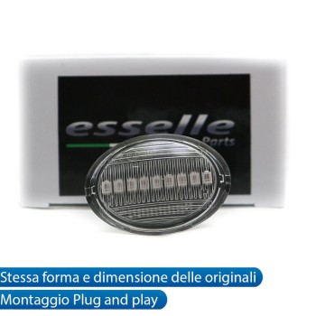 Placchette Dinamiche Laterali a 9 led per frecce specifiche per ALFA ROMEO 4C