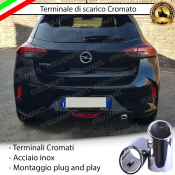 Terminale di scarico cromato MARMITTA FINALINO CROMATO INOX OPEL CORSA F Terminale di scarico cromato MARMITTA FINALINO CROMATO INOX OPEL CORSA F