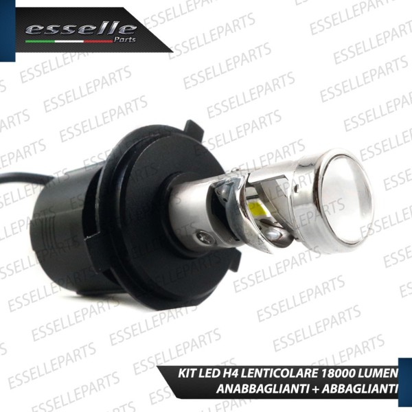 Lampada SINGOLA LED H4 BILED 9000 LUMEN Conversione in lenticolare Canbus 6000K bianco