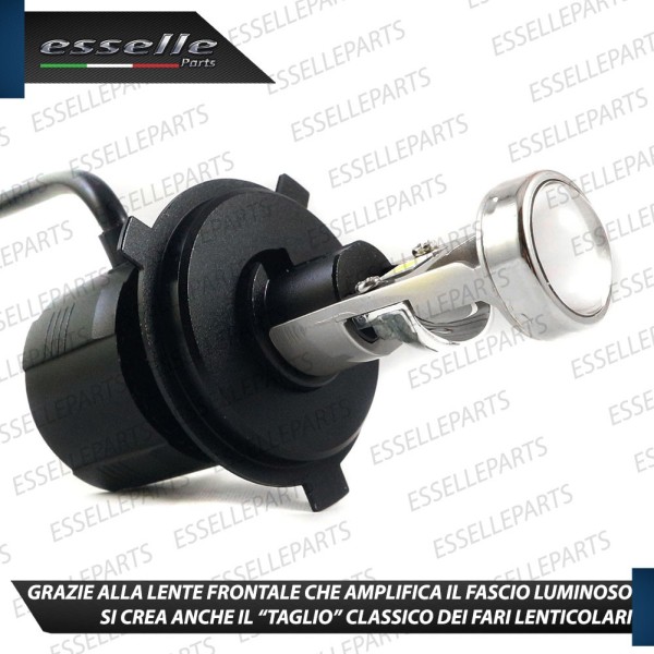 Lampada SINGOLA LED H4 BILED 9000 LUMEN Conversione in lenticolare Canbus 6000K bianco