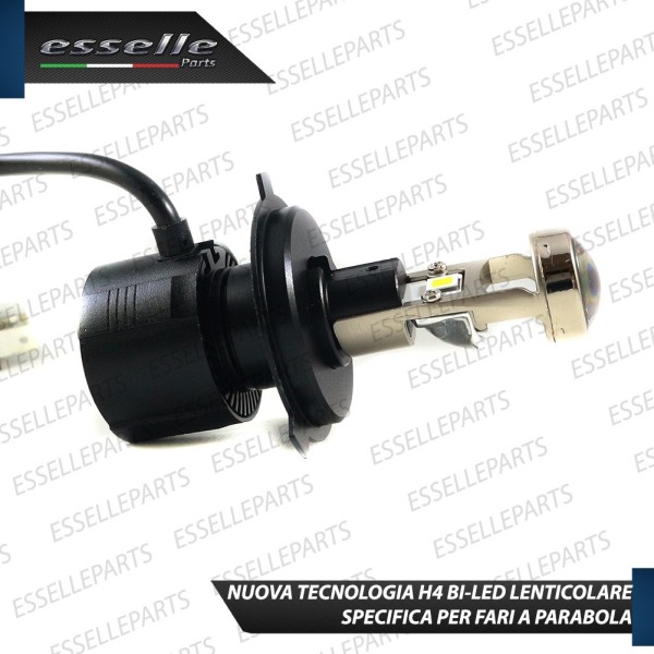 Lampada SINGOLA LED H4 BILED 9000 LUMEN Conversione in lenticolare Canbus 6000K bianco