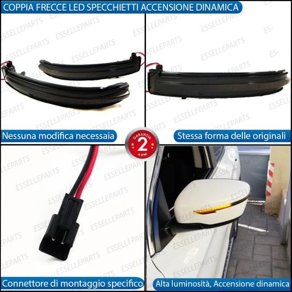 Set Frecce Dinamiche per Specchietti laterali NISSAN X-Trail t32