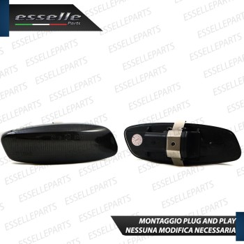Placchette Dinamiche Laterali nere fumè led per frecce specchietti CITROEN C3 MK2