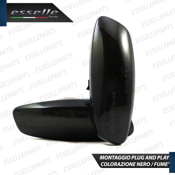 Placchette Dinamiche Laterali nere fumè led per frecce specchietti CITROEN DS4