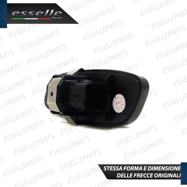 Placchette Dinamiche Laterali nere fumè led per frecce specchietti PEUGEOT 5008 MPV