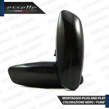 Placchette Dinamiche Laterali nere fumè led per frecce specchietti PEUGEOT 5008 MPV