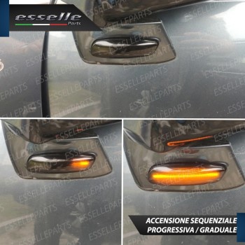 Placchette Dinamiche Laterali nere fumè led per frecce specchietti PEUGEOT RCZ