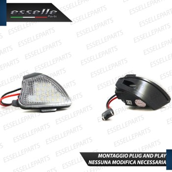 KIT PLACCHETTE LED CORTESIA SPECCHIETTI 6000K BIANCO CANBUS VW EOS MK1