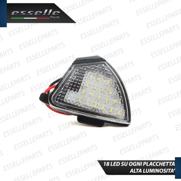 KIT PLACCHETTE LED CORTESIA SPECCHIETTI 6000K BIANCO CANBUS VW EOS MK1