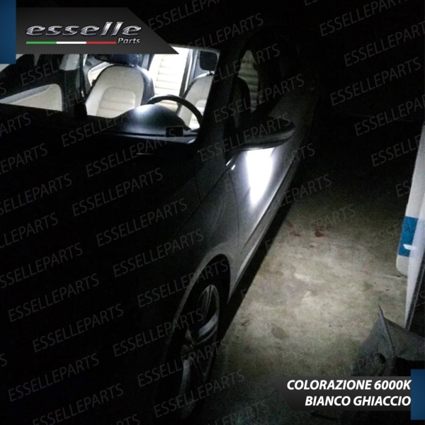 KIT PLACCHETTE LED CORTESIA SPECCHIETTI 6000K BIANCO CANBUS VW EOS MK1