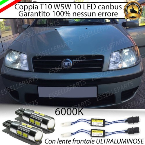 Coppia Luci Di Posizione 10 LED Per Fiat Punto MK3 Canbus 6000K Bianco Ghiaccio
