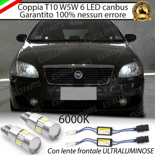 Luci Di Posizione 6 LED Per Fiat Croma MK2 Luce Bianca