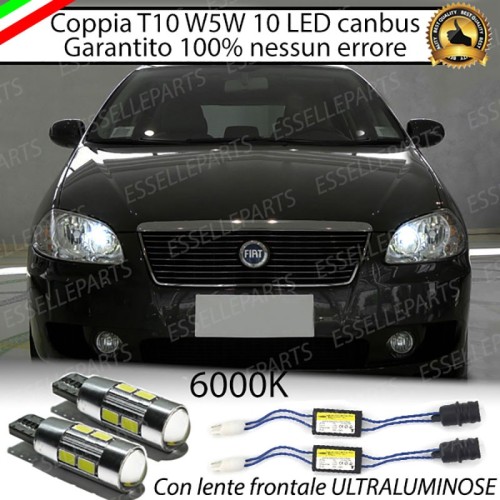 Coppia Luci Di Posizione 10 LED Per Fiat Croma MK2 Canbus 6000K Bianco Ghiaccio