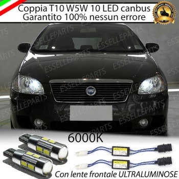 Coppia Luci Di Posizione 10 LED Per Fiat Croma MK2 Canbus 6000K Bianco Ghiaccio