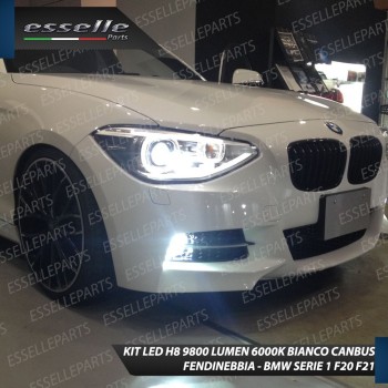 Kit Full LED H8 9800 Lumen 6000K Fendinebbia BMW SERIE 1 F20 F21 Pre-Restyling