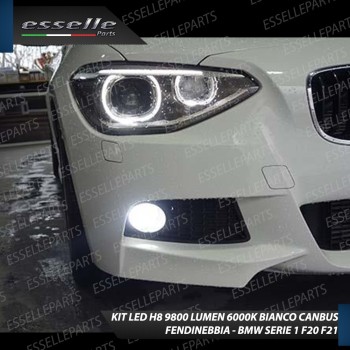 Kit Full LED H8 9800 Lumen 6000K Fendinebbia BMW SERIE 1 F20 F21 Pre-Restyling