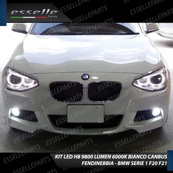 Kit Full LED H8 9800 Lumen 6000K Fendinebbia BMW SERIE 1 F20 F21 Pre-Restyling