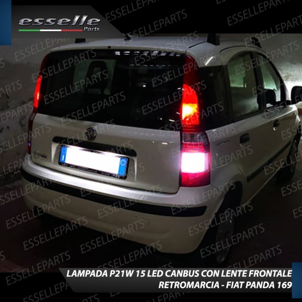 Lampada LED Retromarcia Da 15 LED Canbus 6000K con lente Fiat Panda 169 Cross