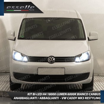 Conversione Fari Full LED 6000K bianco VW Caddy MK3