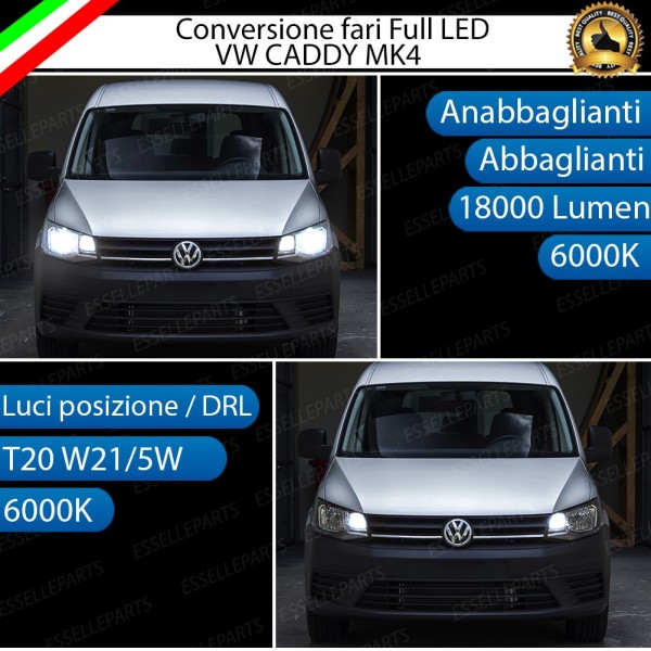 Conversione Fari Full LED VW CADDY IV