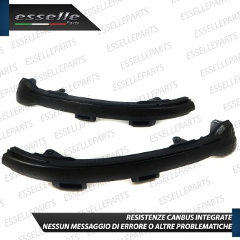 Coppia Frecce LED Dinamiche Laterali per specchietti Golf Sportsvan NERO FUME'