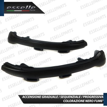 Coppia Frecce LED Dinamiche Laterali per specchietti Golf Sportsvan NERO FUME'
