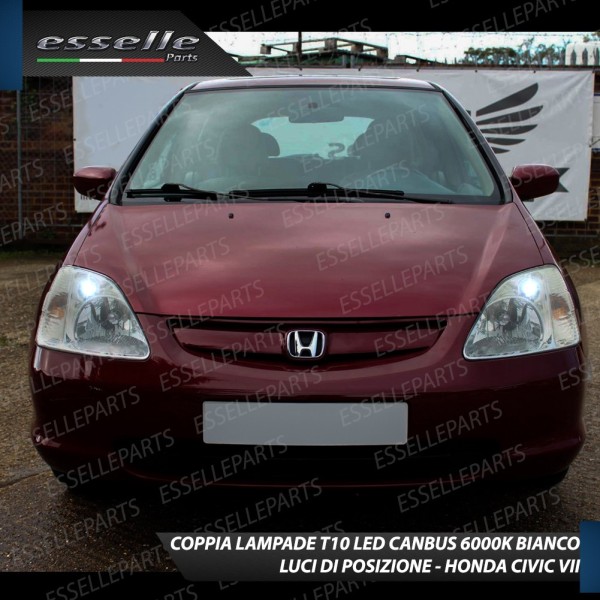 Conversione Fari Full LED 6000K bianco Honda Civic 7G