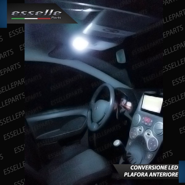 Kit LED interni + Luci targa LED 6000K bianco Canbus Fiat Panda mk2 169 Cross