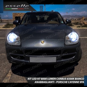 Kit Full LED H7 8000 Lumen 6000K bianco Anabbaglianti PORSCHE CAYENNE PRE-RESTYLING Kit Full LED H7 8000 Lumen 6000K bianco Anabbaglianti PORSCHE CAYENNE PRE-RESTYLING
