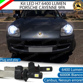 Kit Full LED H7 6400 Lumen 6000K bianco Anabbaglianti PORSCHE CAYENNE PRE-RESTYLING Kit Full LED H7 6400 Lumen 6000K bianco Anabbaglianti PORSCHE CAYENNE PRE-RESTYLING