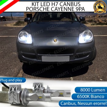 Kit Full LED H7 8000 Lumen 6000K bianco Abbaglianti PORSCHE CAYENNE PRE-RESTYLING Kit Full LED H7 8000 Lumen 6000K bianco Abbaglianti PORSCHE CAYENNE PRE-RESTYLING