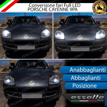 Conversione Fari Full LED 6000K bianco Porsche Cayenne Pre-Restyling Conversione Fari Full LED 6000K bianco Porsche Cayenne Pre-Restyling