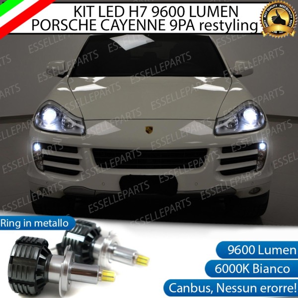 Kit Full LED H7 9600 Lumen 6000K bianco Anabbaglianti PORSCHE CAYENNE RESTYLING