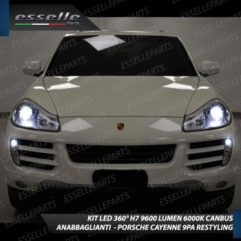 Kit Full LED H7 9600 Lumen 6000K bianco Anabbaglianti PORSCHE CAYENNE RESTYLING Kit Full LED H7 9600 Lumen 6000K bianco Anabbaglianti PORSCHE CAYENNE RESTYLING