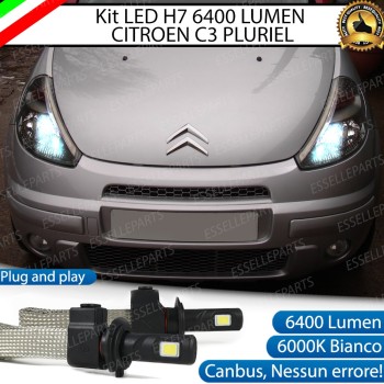 Kit Full LED H7 6400 LUMEN Anabbaglianti CITROEN C3 PLURIEL
