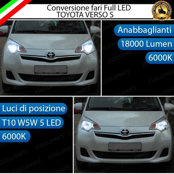 Conversione Fari Full LED TOYOTA VERSO S