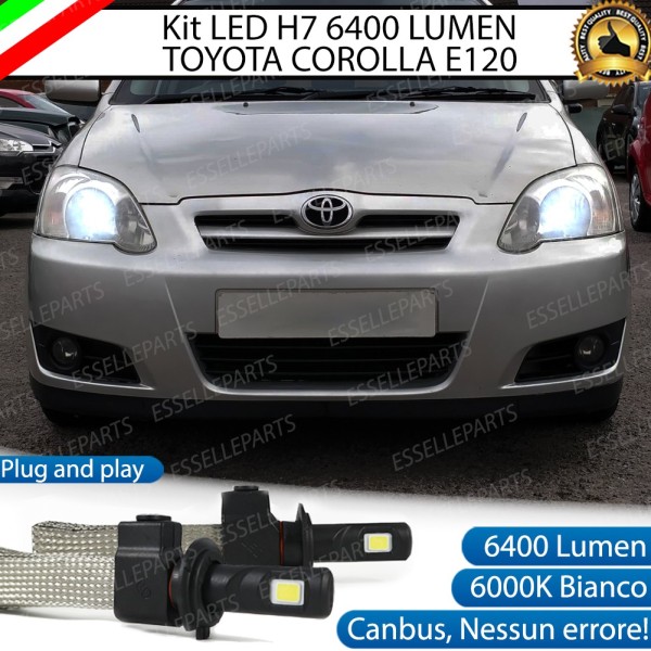 Kit Full LED H7 6400 LUMEN Anabbaglianti TOYOTA COROLLA E120