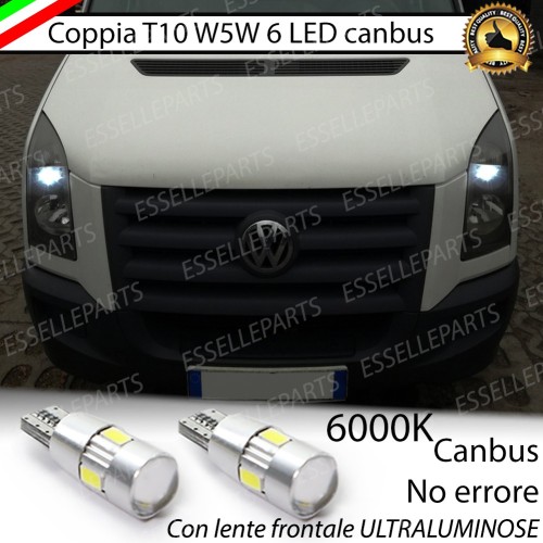 Lampade T10 W5W 6 LED luci posizione Volkswagen Crafter