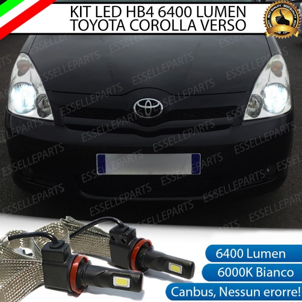 Kit Full LED HB4 6400 LUMEN Anabbaglianti TOYOTA COROLLA VERSO