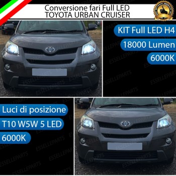 Lampade a LED H4 + T10 per TOYOTA URBAN CRUISER Luce Bianca