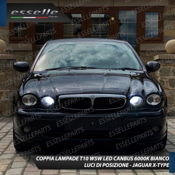 Coppia Lampade T10 W5W LED canbus con lente frontale per luci di posizione per Jaguar X Type Coppia Lampade T10 W5W LED canbus con lente frontale per luci di posizione per Jaguar X Type