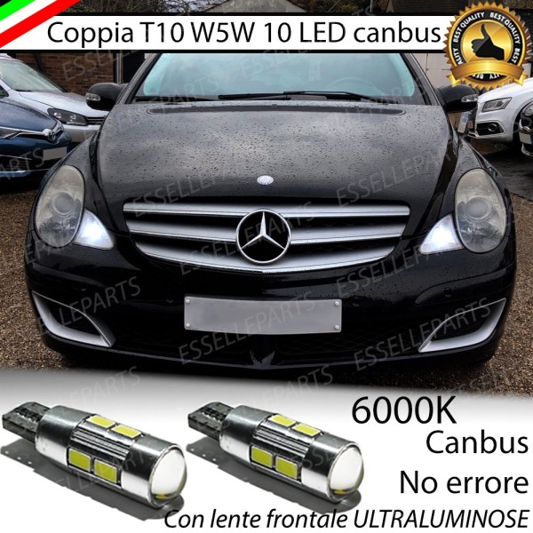 Luci posizione T10 W5W 10 LED Canbus Mercedes Classe R W251