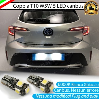 Luci Targa 5 LED Canbus 6000K per TOYOTA COROLLA E210