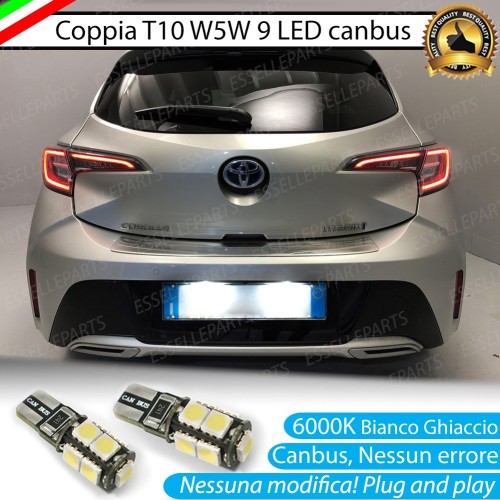 Luci Targa 9 LED Canbus 6000K per TOYOTA COROLLA E210